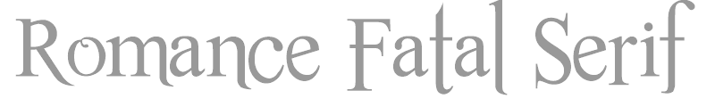 Romance Fatal Serif Std